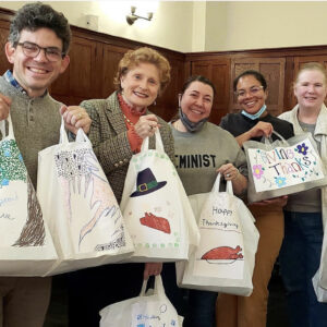 Create Art for Thanksgiving Meal Delivery Bags